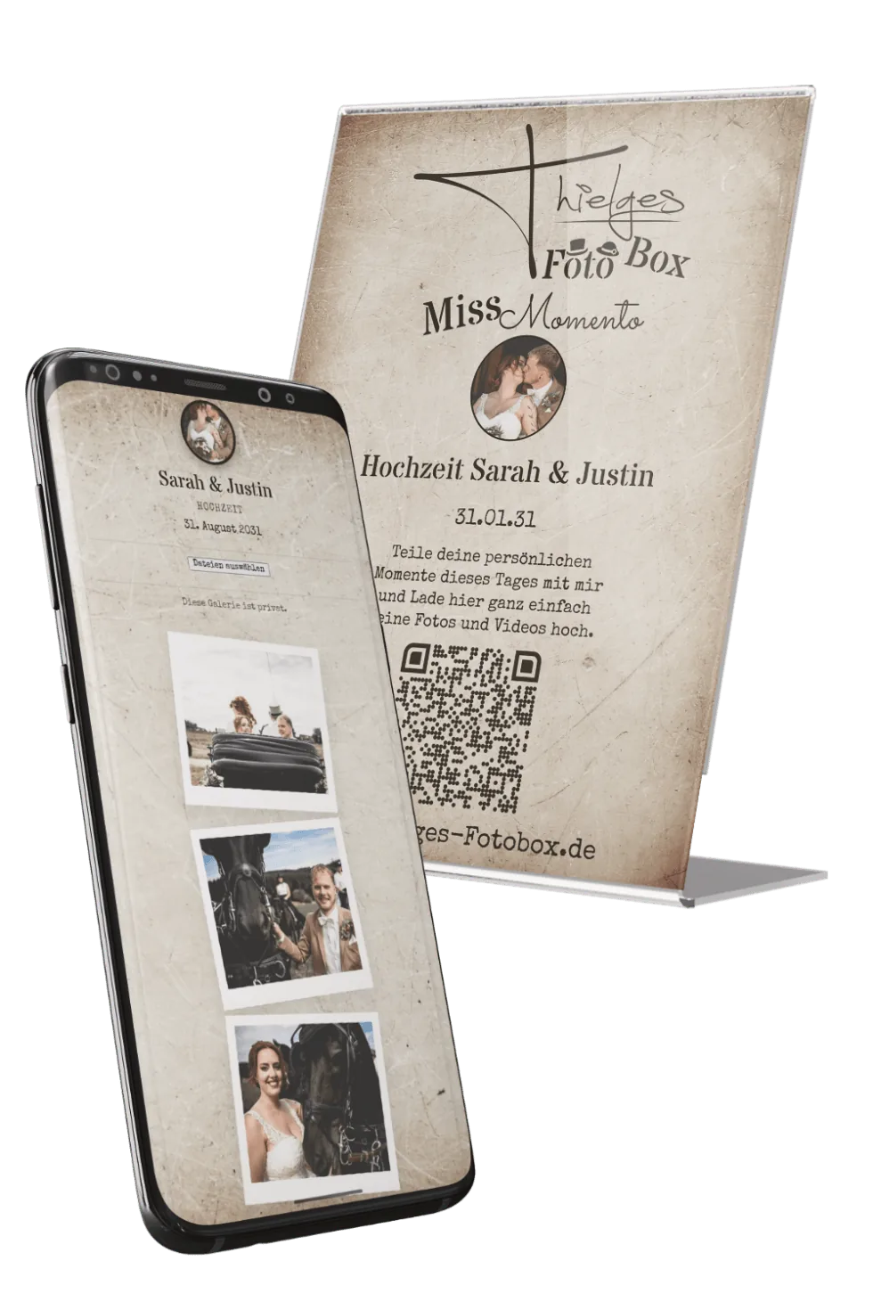 Miss Momento QR-Code Gallery von Thielges Fotobox